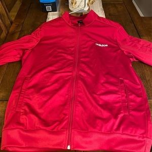 Adidas Christmas red zip up